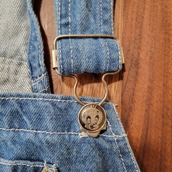 Vintage Looney Tunes Product Warner Bros. Tweety Bird Overalls 1997 Size… - Picture 4 of 14